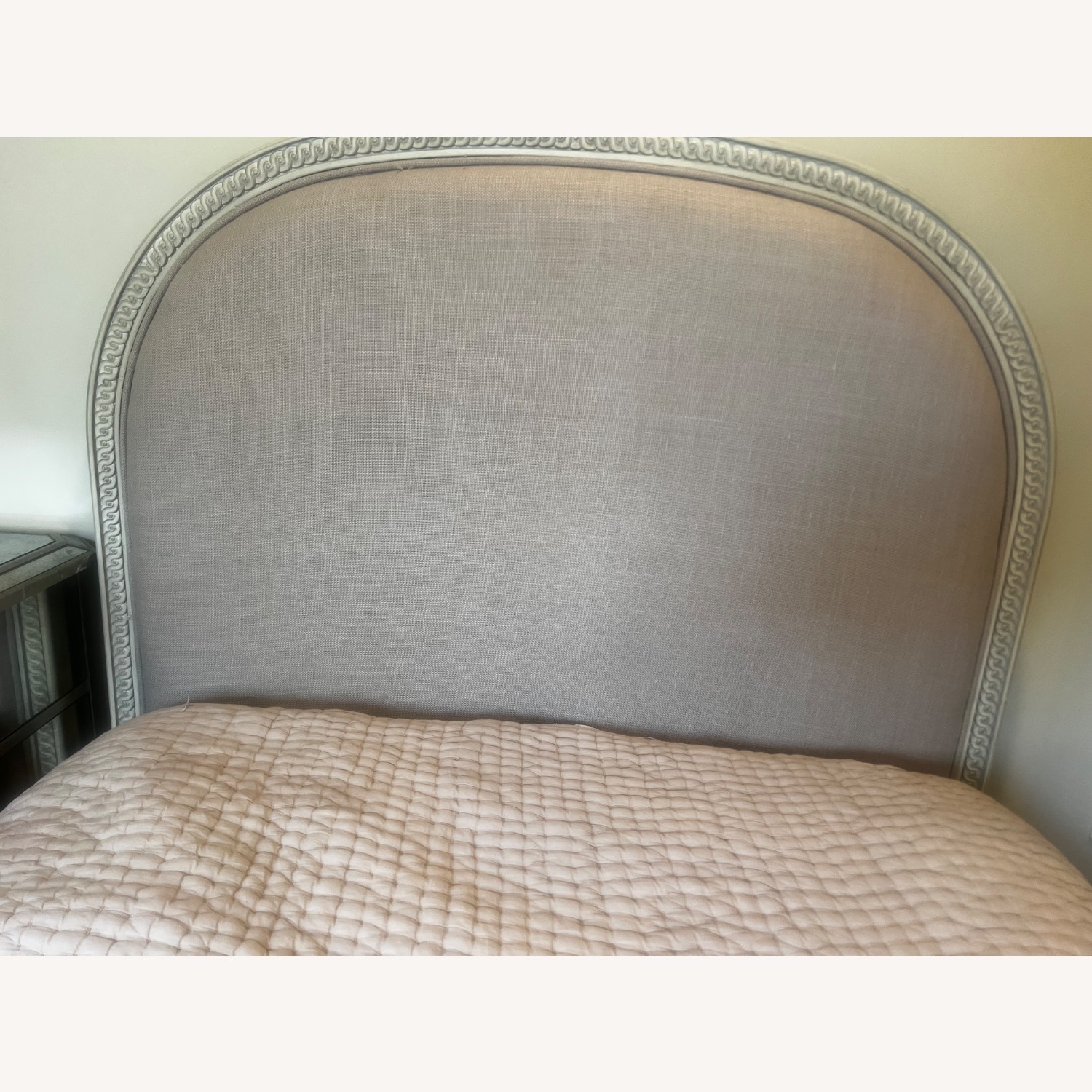 Restoration Hardware Light Gray Wood Twin Bed - image-7