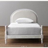 Restoration Hardware Light Gray Wood Twin Bed