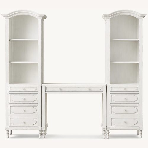 Used Restoration Hardware Light Gray Wood Bookcase for sale on AptDeco