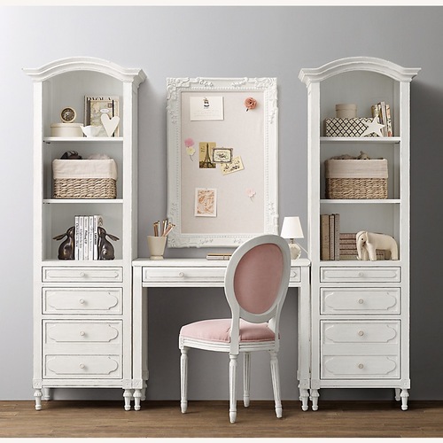 Used Restoration Hardware Light Gray Wood Bookcase for sale on AptDeco