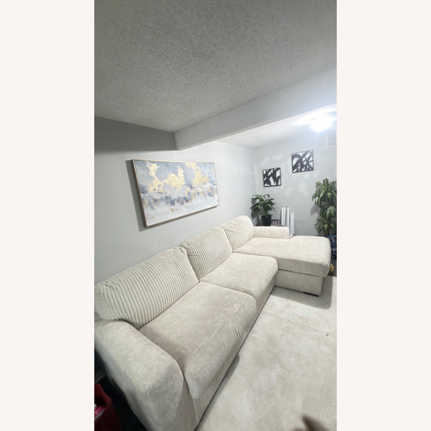 Ashley Furniture White 2 Piece Sectional - image-3