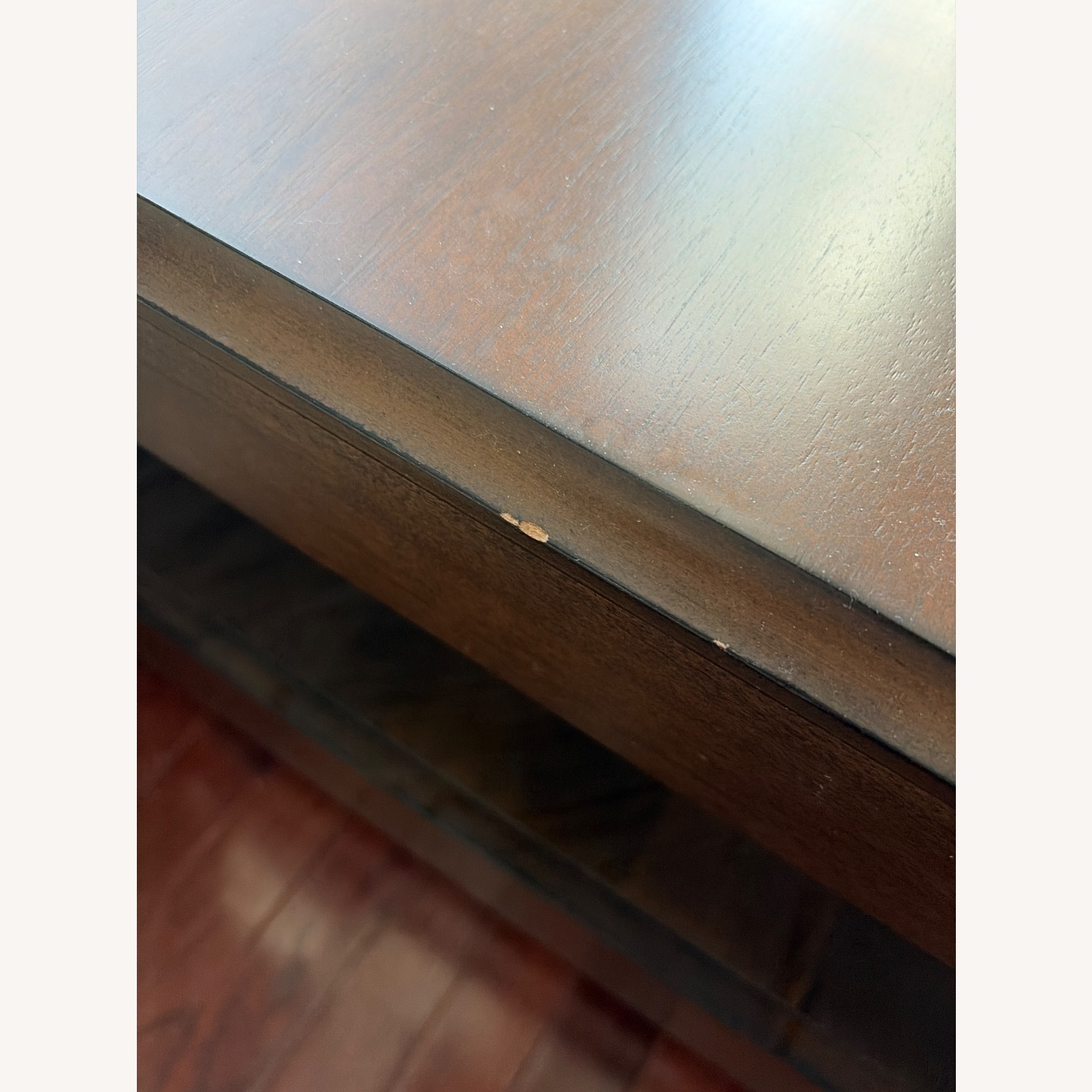 Vintage/Antique Dark Brown Wood Coffee Table - image-4