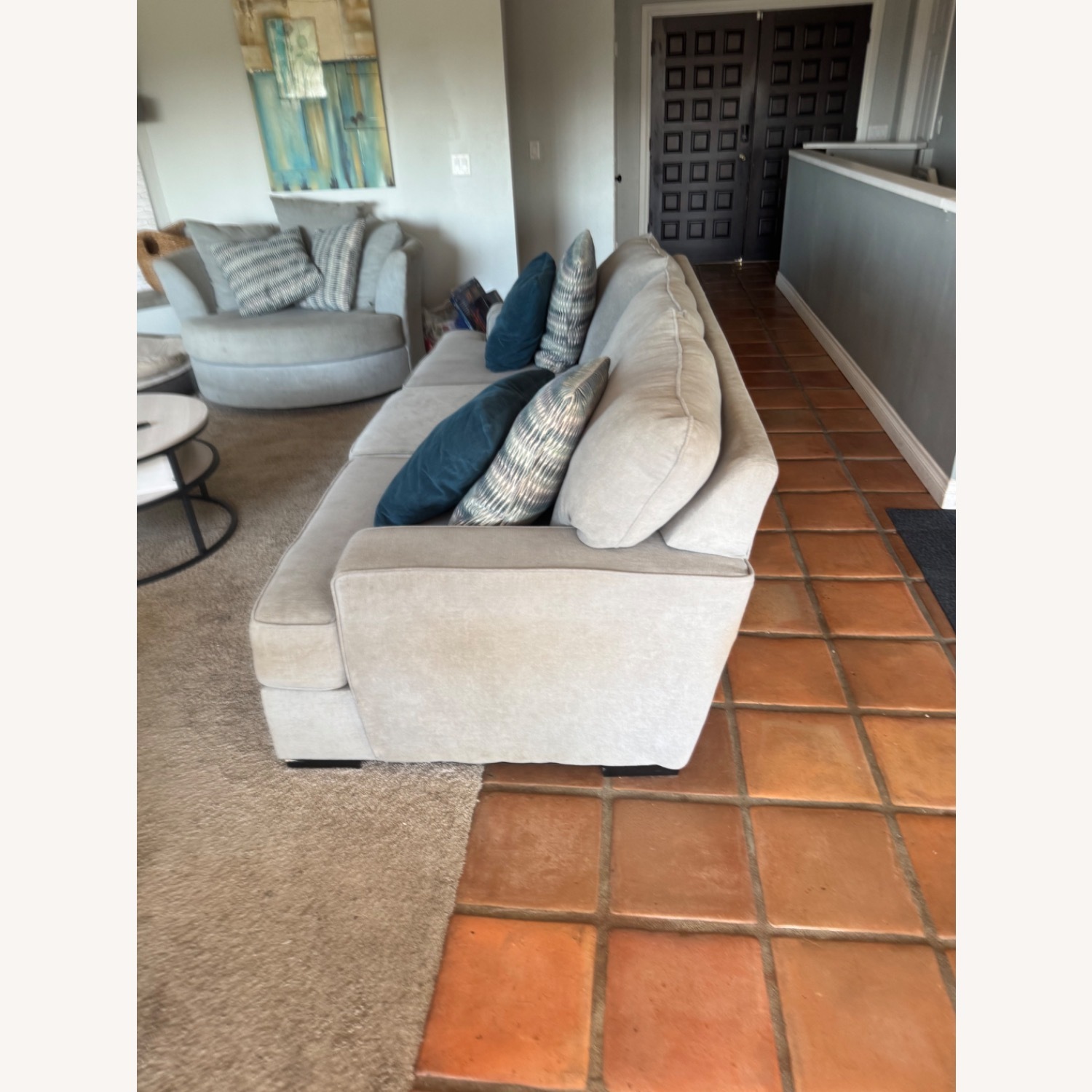 3-4 person Couch, Gray - image-2