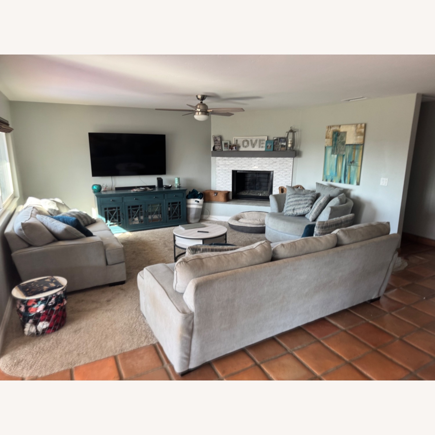 3-4 person Couch, Gray - image-4