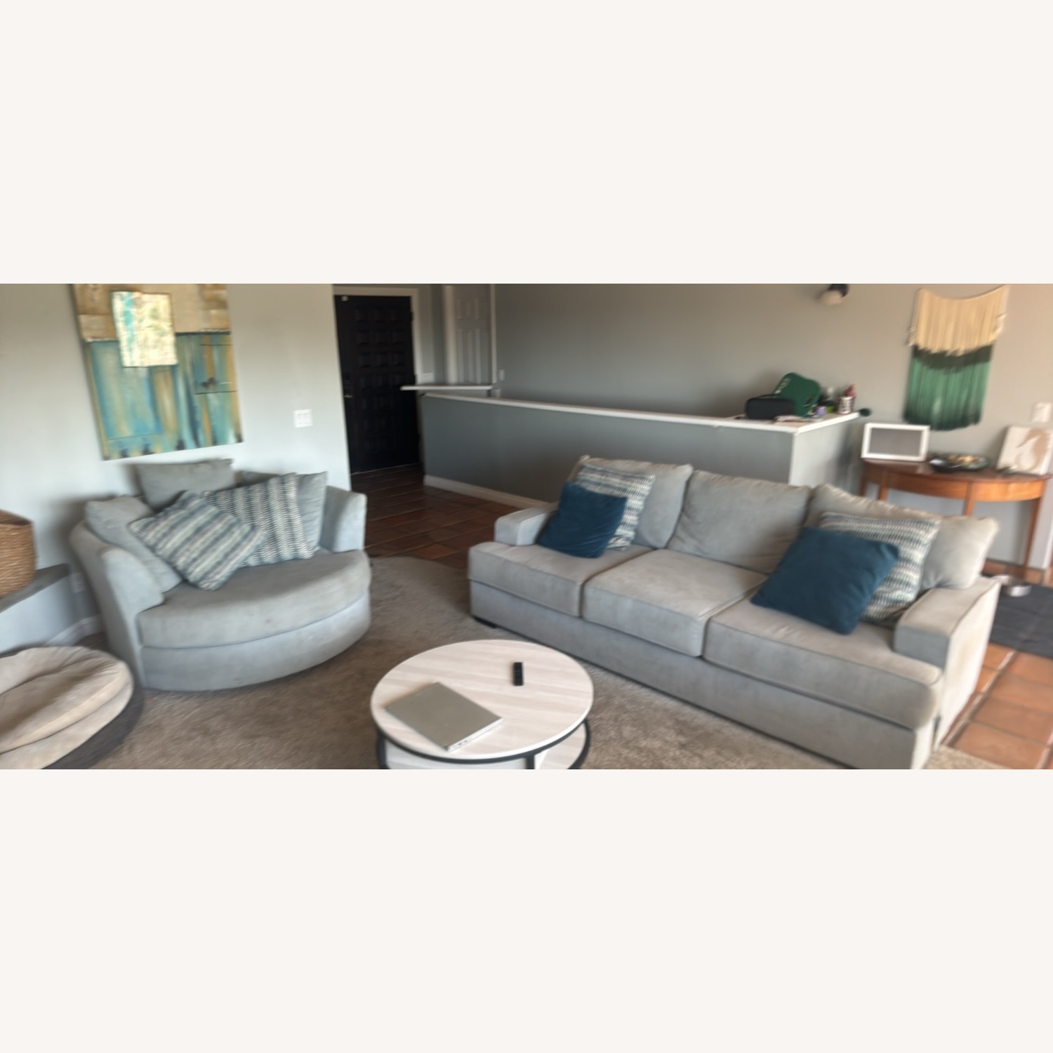 3-4 person Couch, Gray - image-3