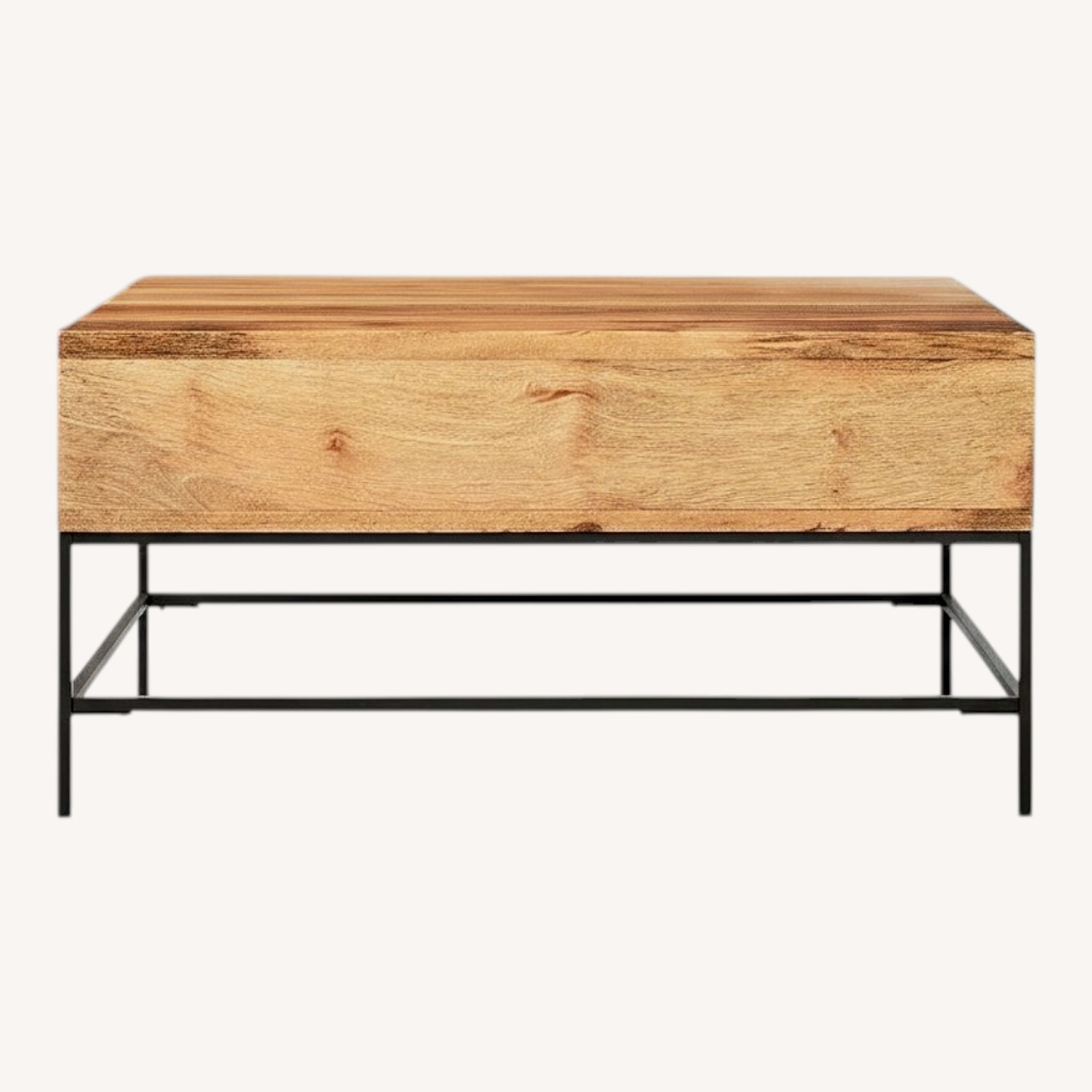 West Elm Industrial Storage Pop-Up Coffee Table - image-0