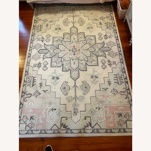 Used Pottery Barn Natural Area Rug 5' x 8' for sale on AptDeco