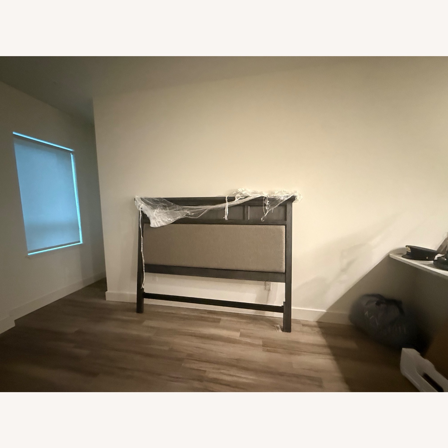 Raymour & Flanigan Cambridge Light Gray Wood Full Bed - image-1