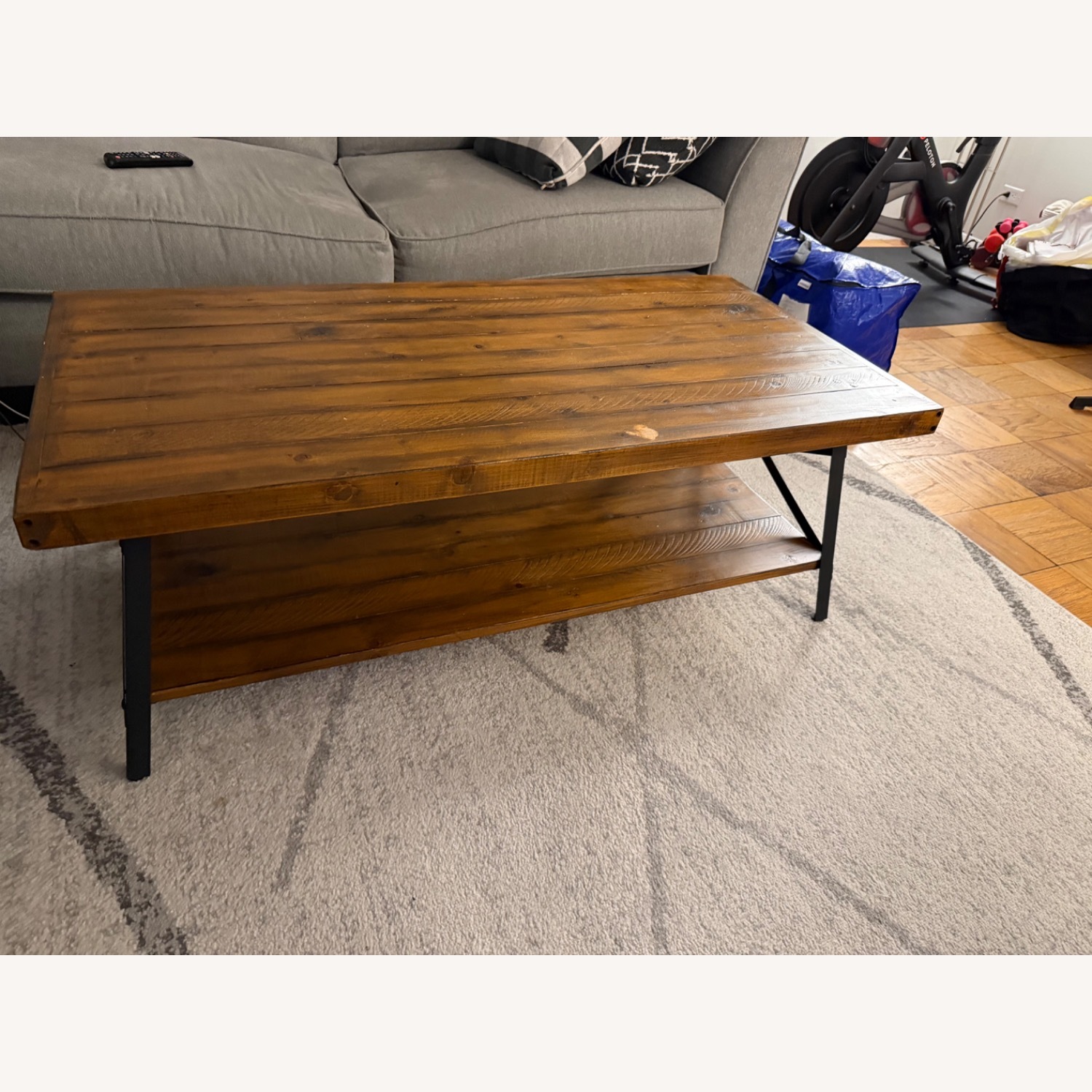 Natural Wood Coffee Table - image-2