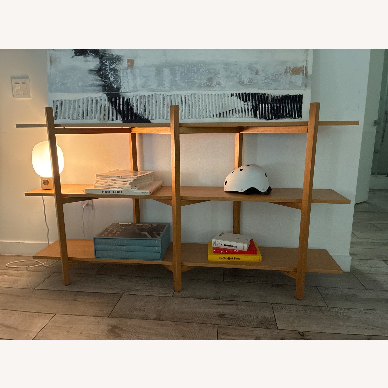 Hem Zig Zag Low Shelf Oak - image-4