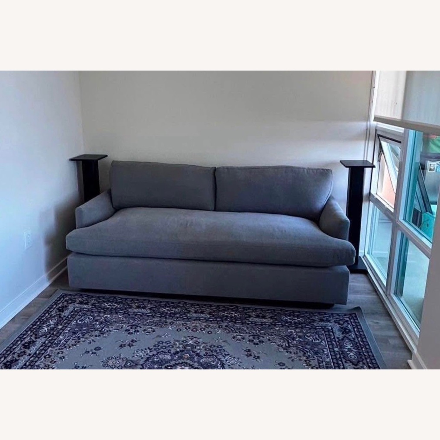 West Elm Dark Gray Sleeper Sofa - image-1