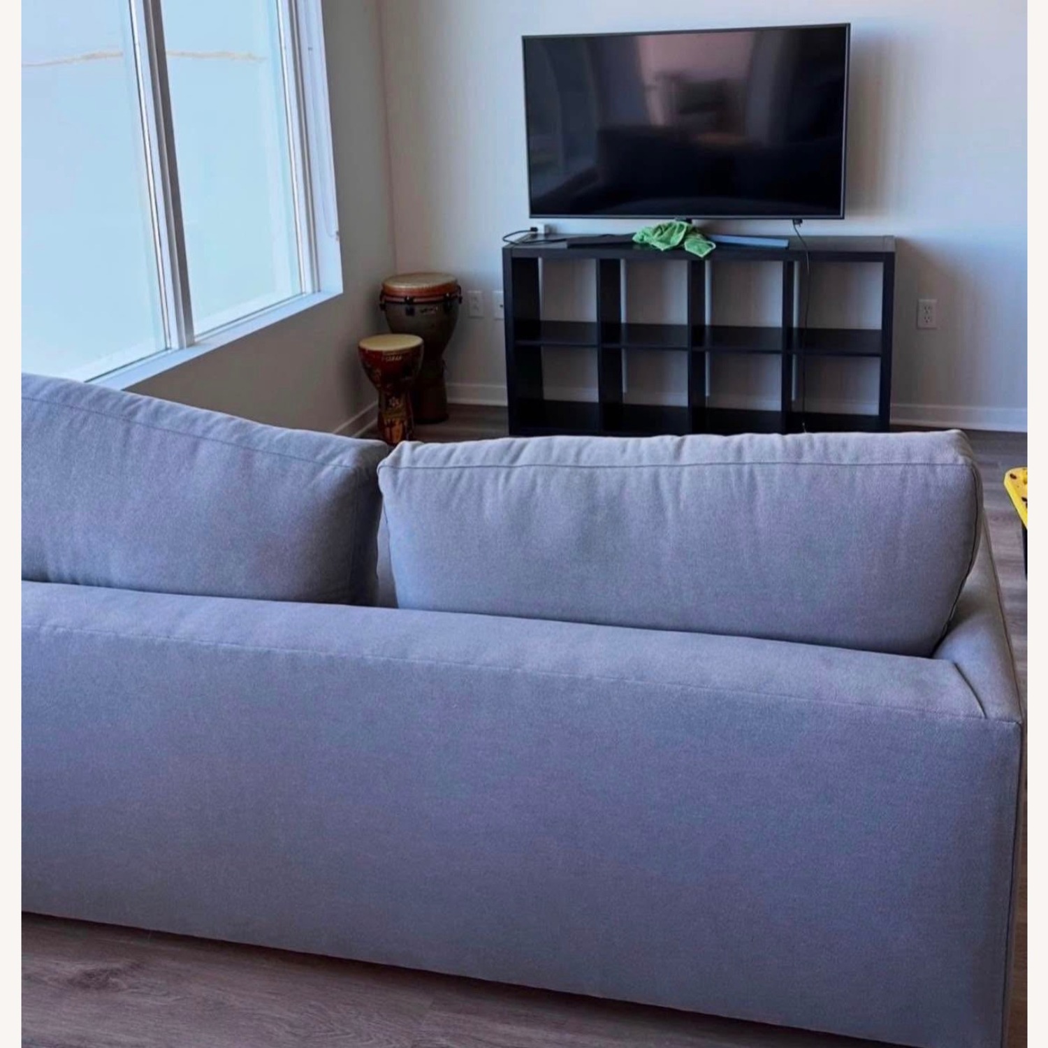 West Elm Dark Gray Sleeper Sofa - image-2