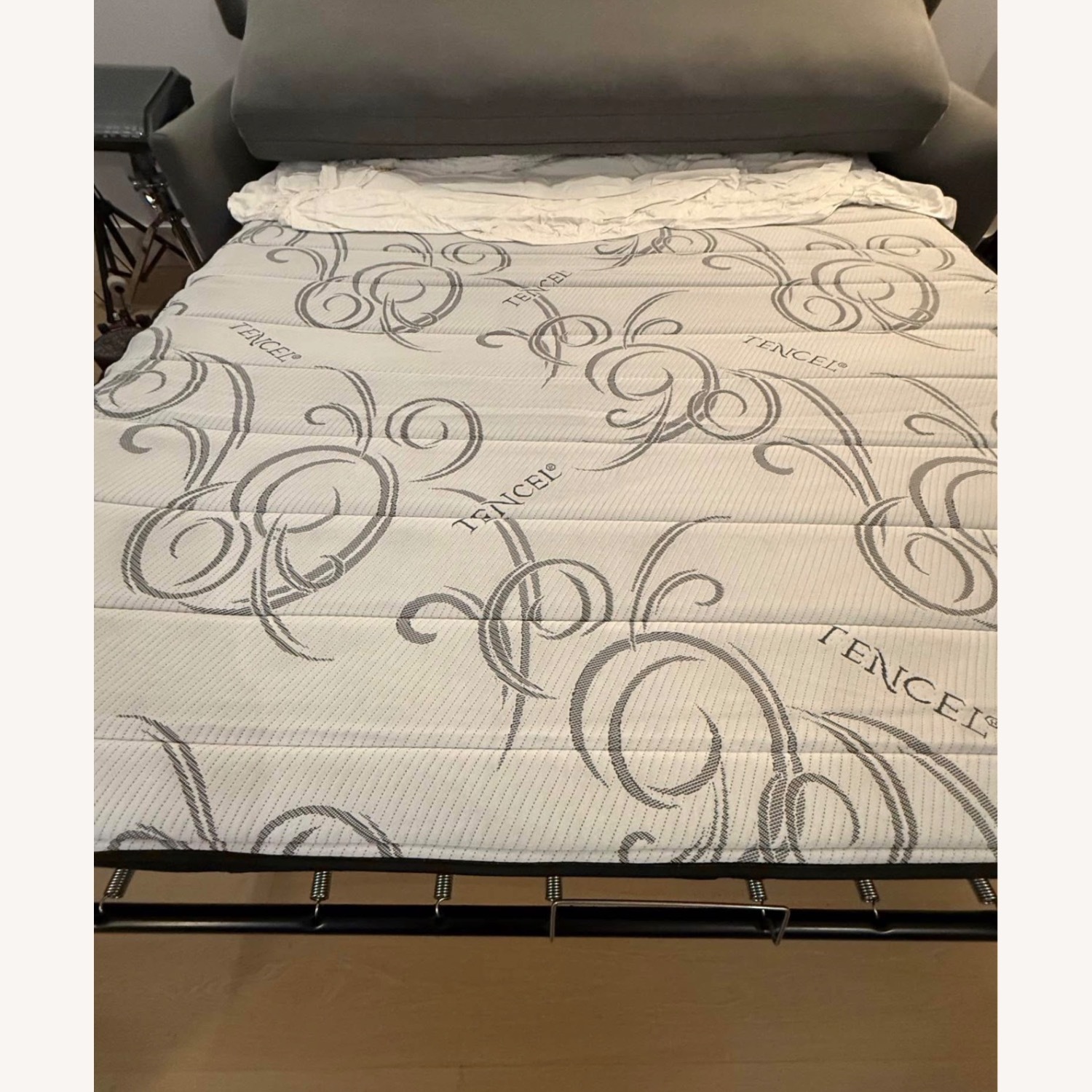 West Elm Dark Gray Sleeper Sofa - image-4