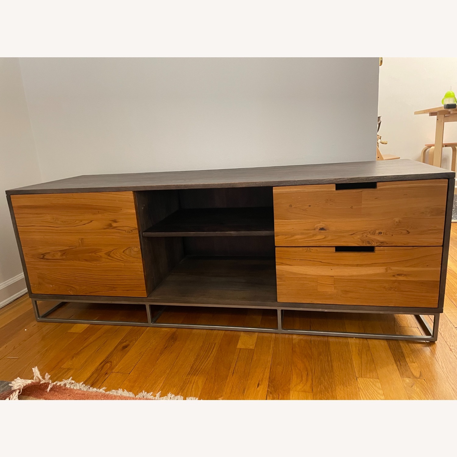 CB2 Dark Brown Wood Sideboard - image-1