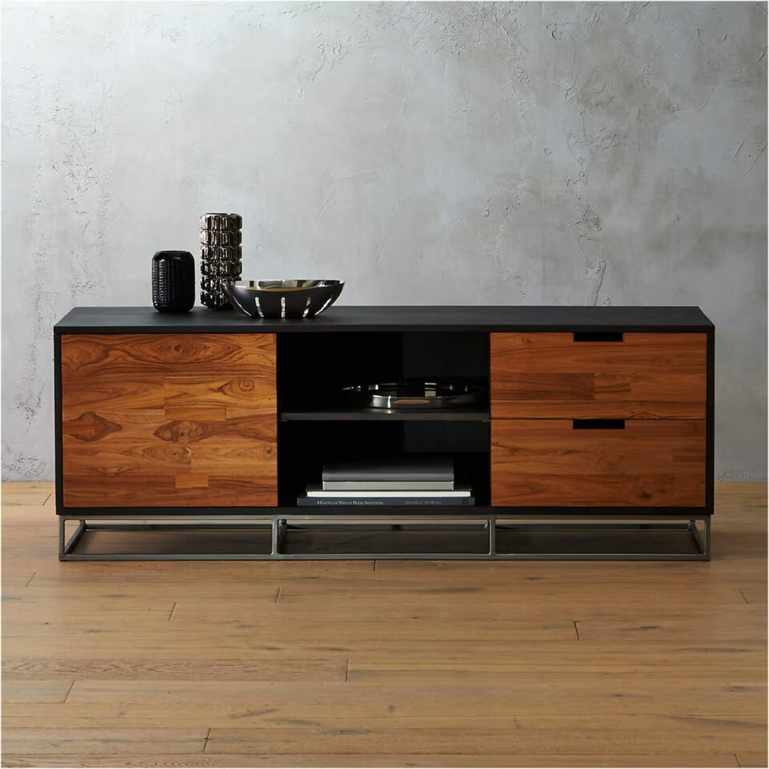 CB2 Dark Brown Wood Sideboard - image-6