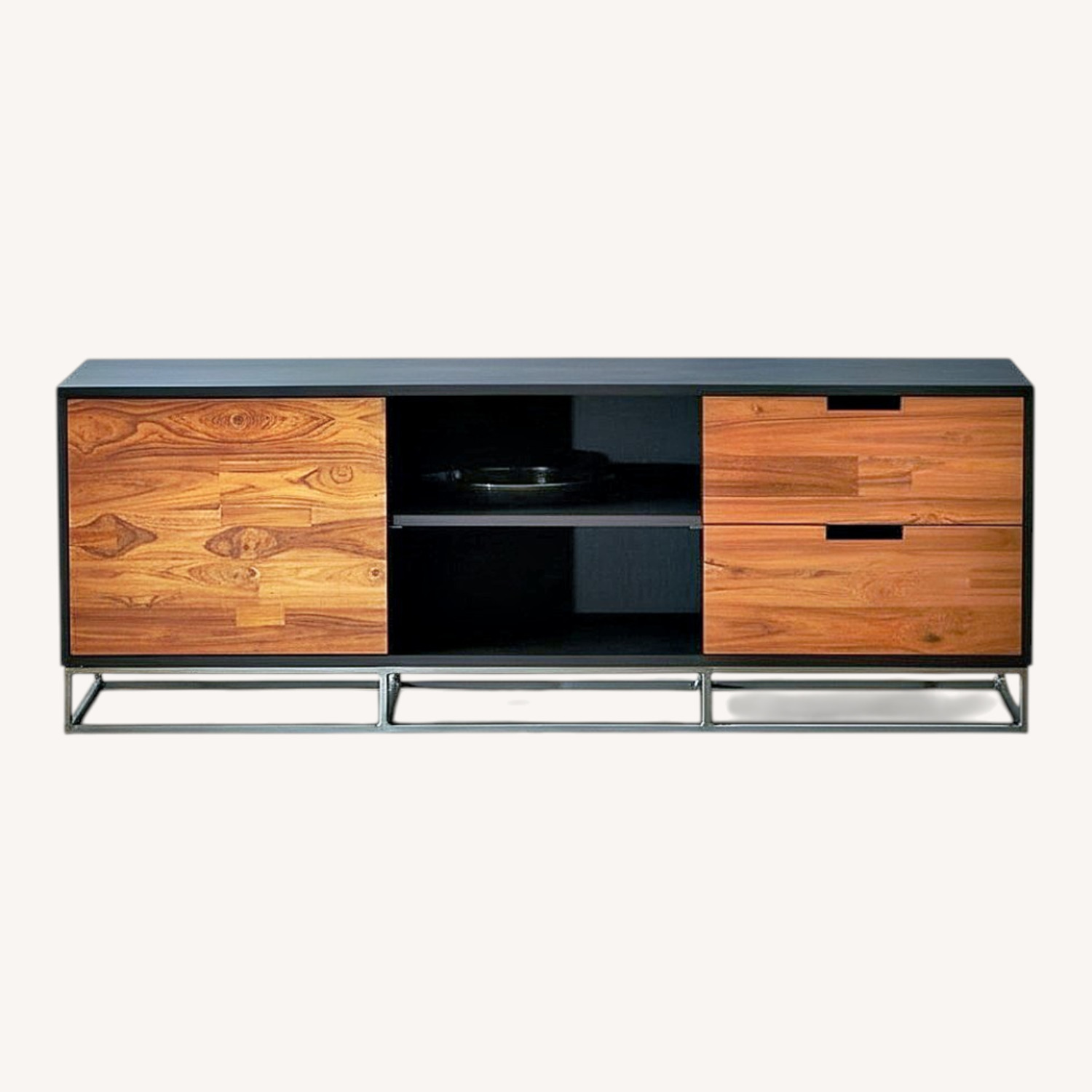 CB2 Dark Brown Wood Sideboard - image-0