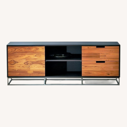 Used CB2 Dark Brown Wood Sideboard for sale on AptDeco