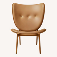 Nor11 Elephant Lounge Chair Leathe Oak