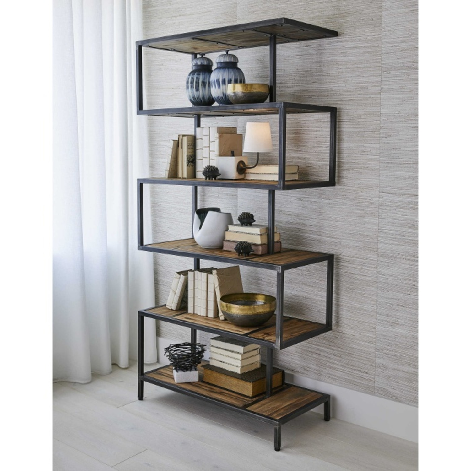 Uttermost Kelmen Etagere Asymmetrical Bookshelf - image-4