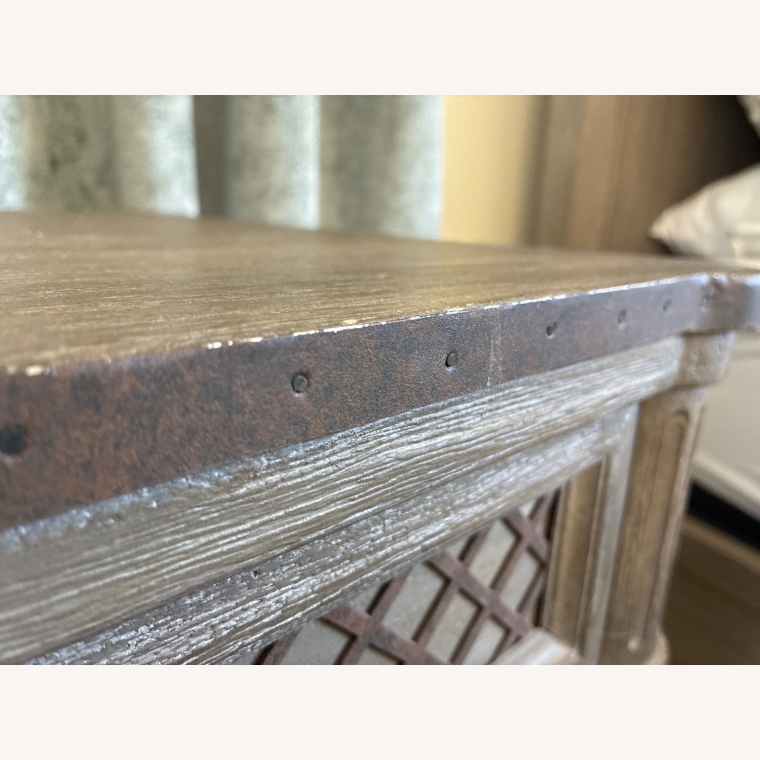 Restoration Hardware Light Gray Wood Nightstands - image-4