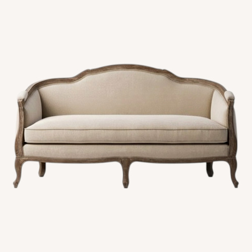 Used Restoration Hardware Natural Wood Loveseat for sale on AptDeco
