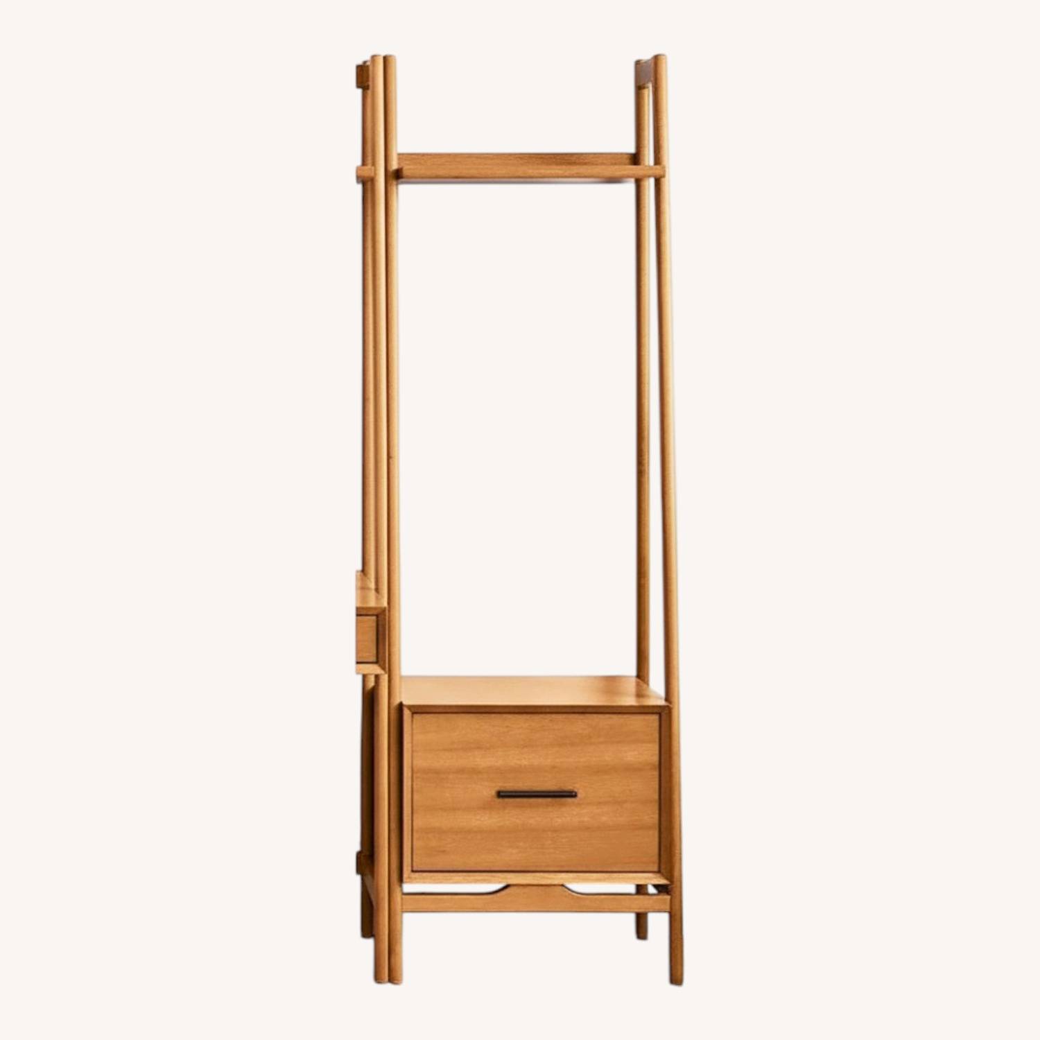 West Elm Set of 2 Acorn Mid-Century Bookcases with Drawer - image-4