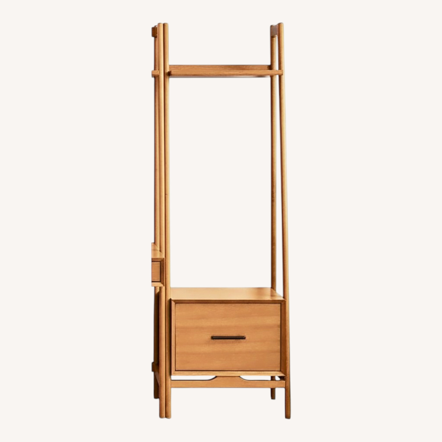 West Elm Set of 2 Acorn Mid-Century Bookcases with Drawer - image-0