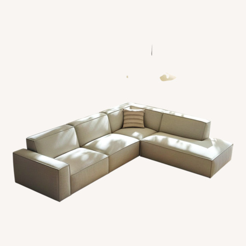 Used Castlery White Sectional Sofa for sale on AptDeco