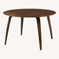 Gubi Round Dining Table American Walnut