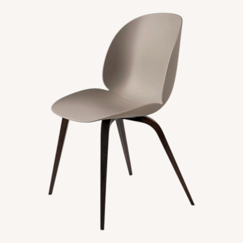 Used Gubi Beetle Shell Dining Chairs 6x w Smoked Oak for sale on AptDeco