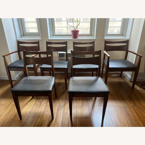 Used 6 MCM Walnut Dining Chairs by Blowing Rock for sale on AptDeco