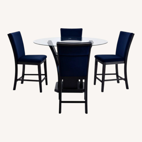 Used Bob's Discount Glass Dining Room Table for sale on AptDeco