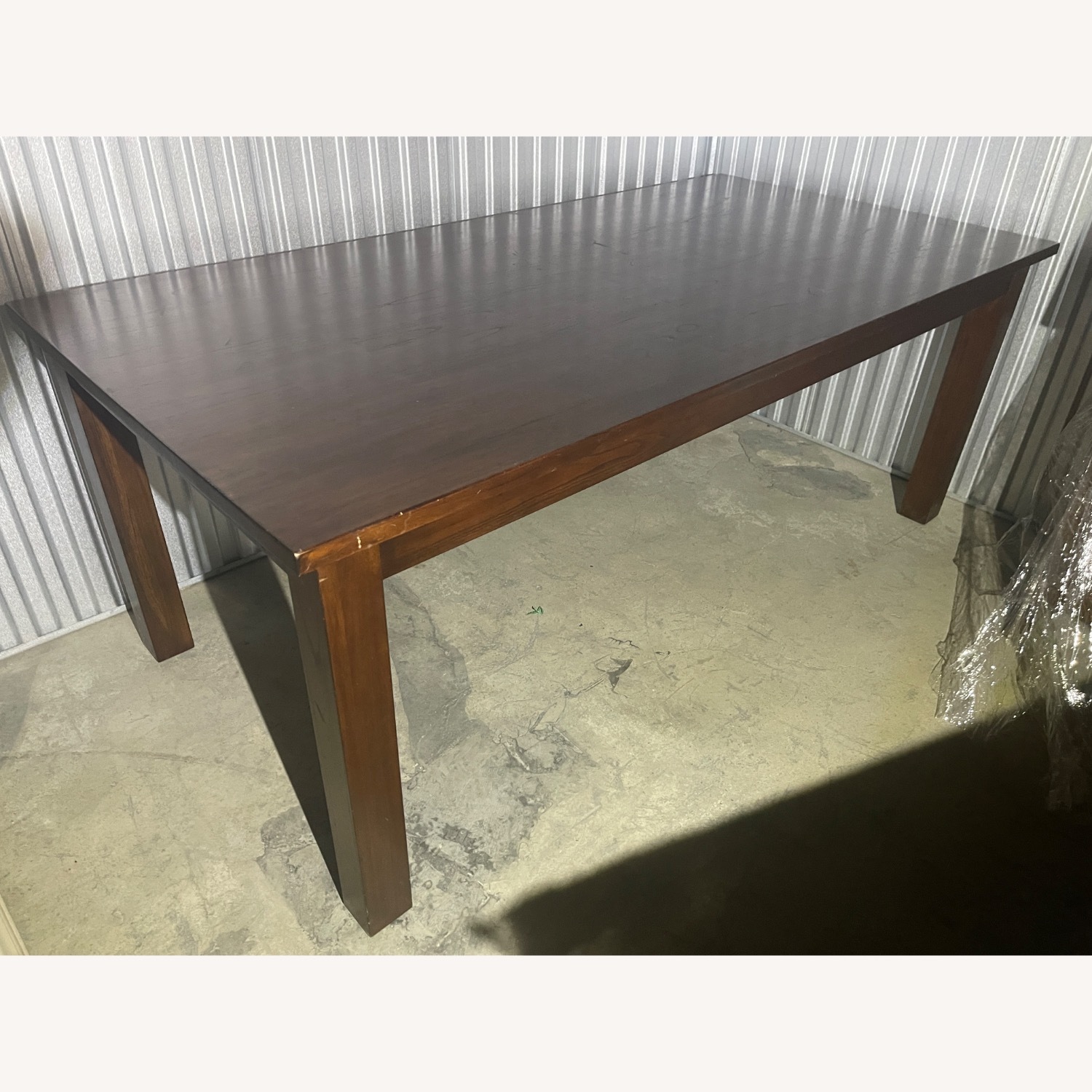 Pottery Barn Dark Brown Wood Dining Set - image-1