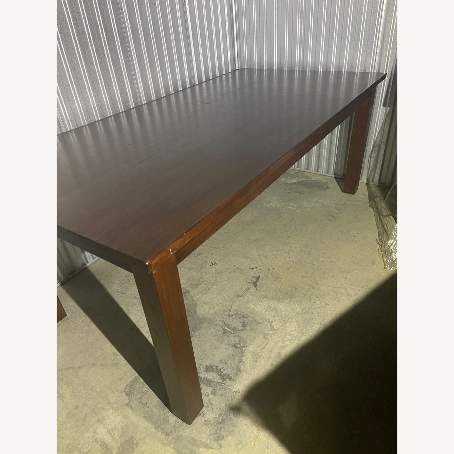 Pottery Barn Dark Brown Wood Dining Set - image-4