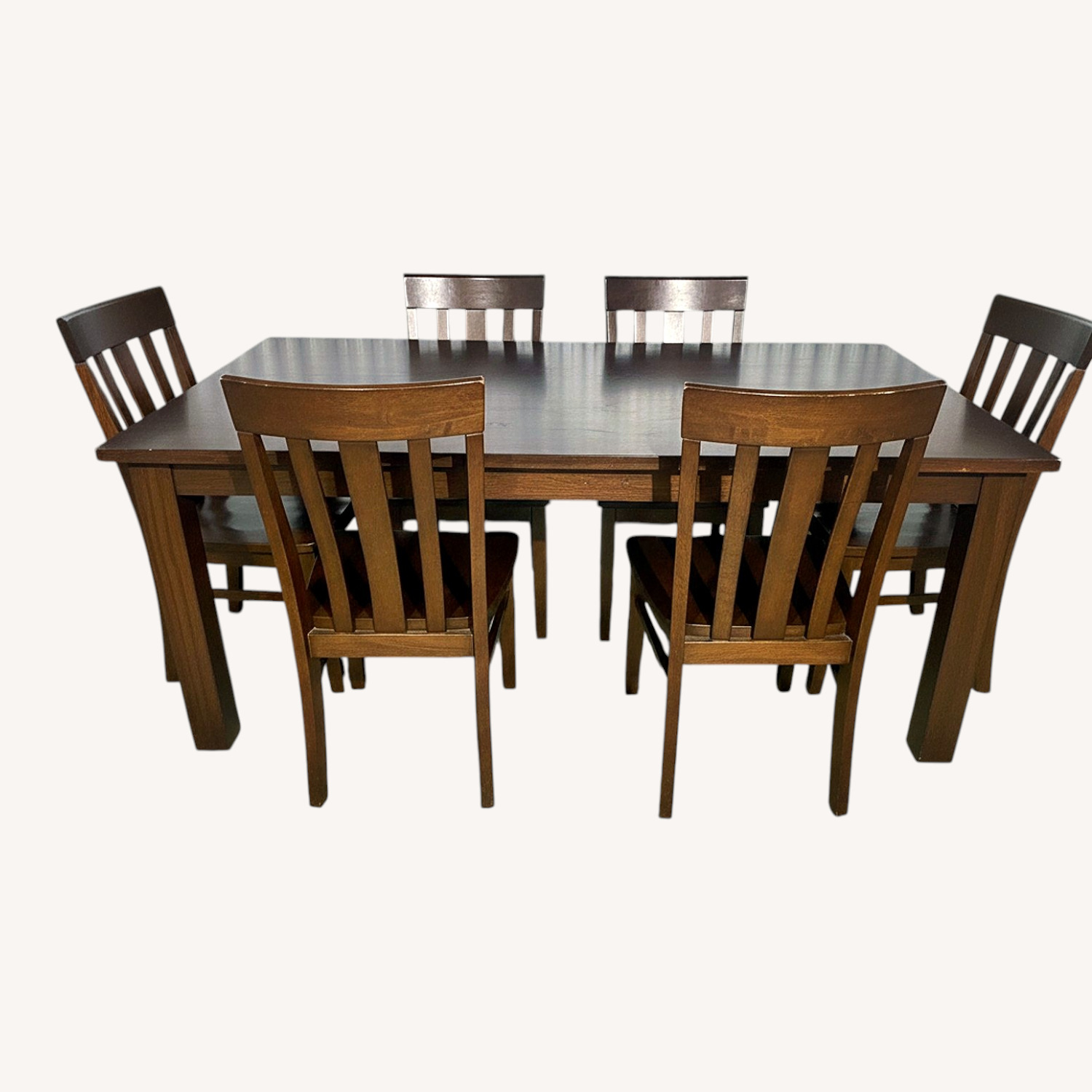Pottery Barn Dark Brown Wood Dining Set - image-0