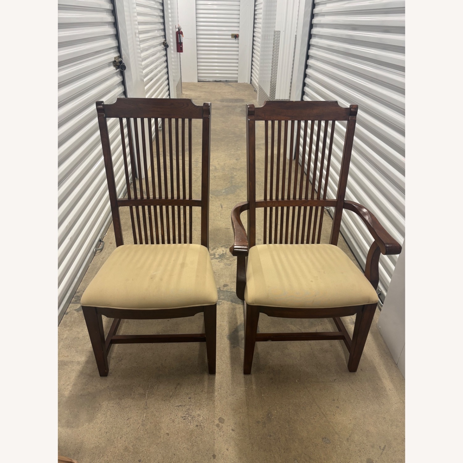 Pottery Barn Dark Brown Wood Dining Set - image-5