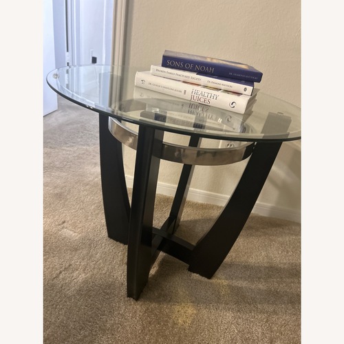 Used Bob's Discount Furniture Black Side Table for sale on AptDeco