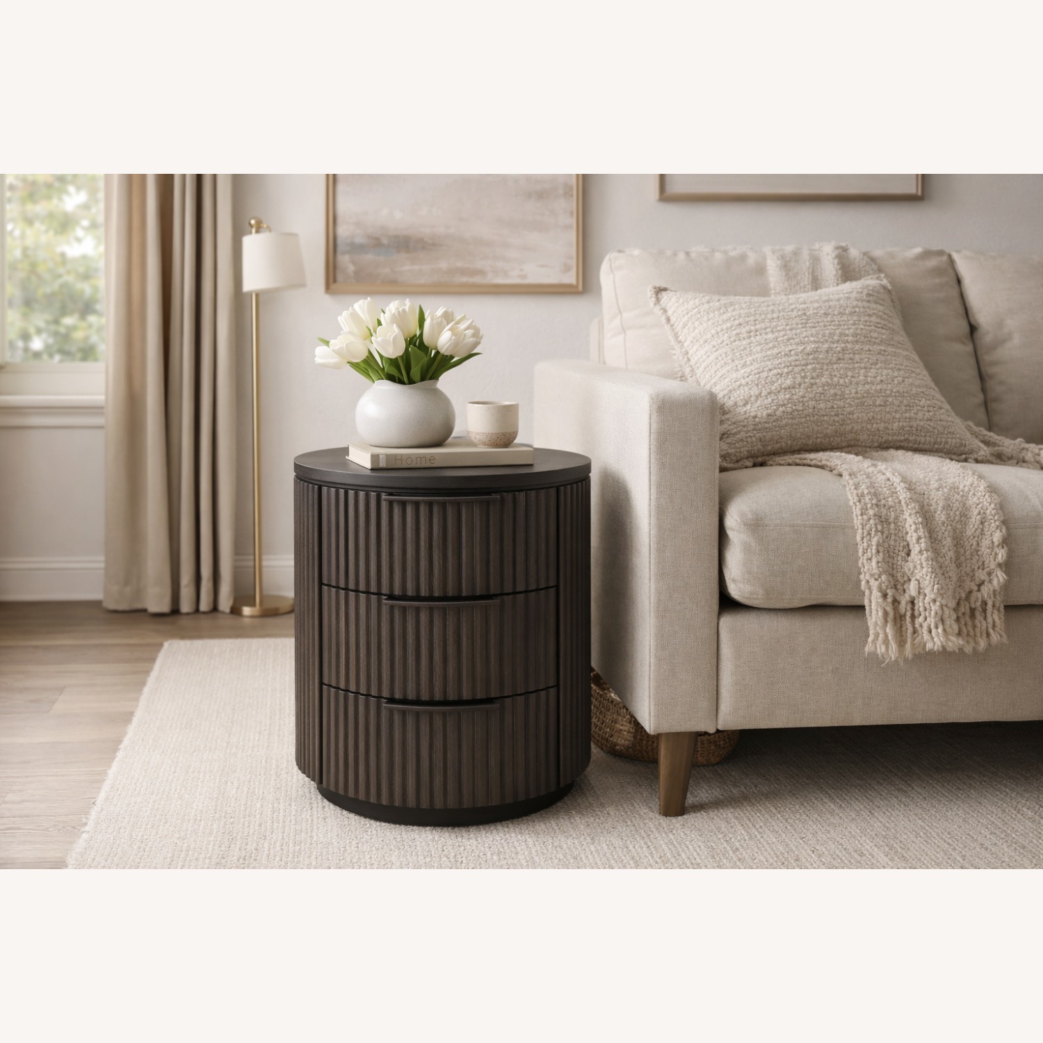 Restoration Hardware Byron Closed Bedside Table 20" - image-22