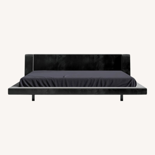 Used Rove Concepts Harper Black Wood Queen Bed for sale on AptDeco