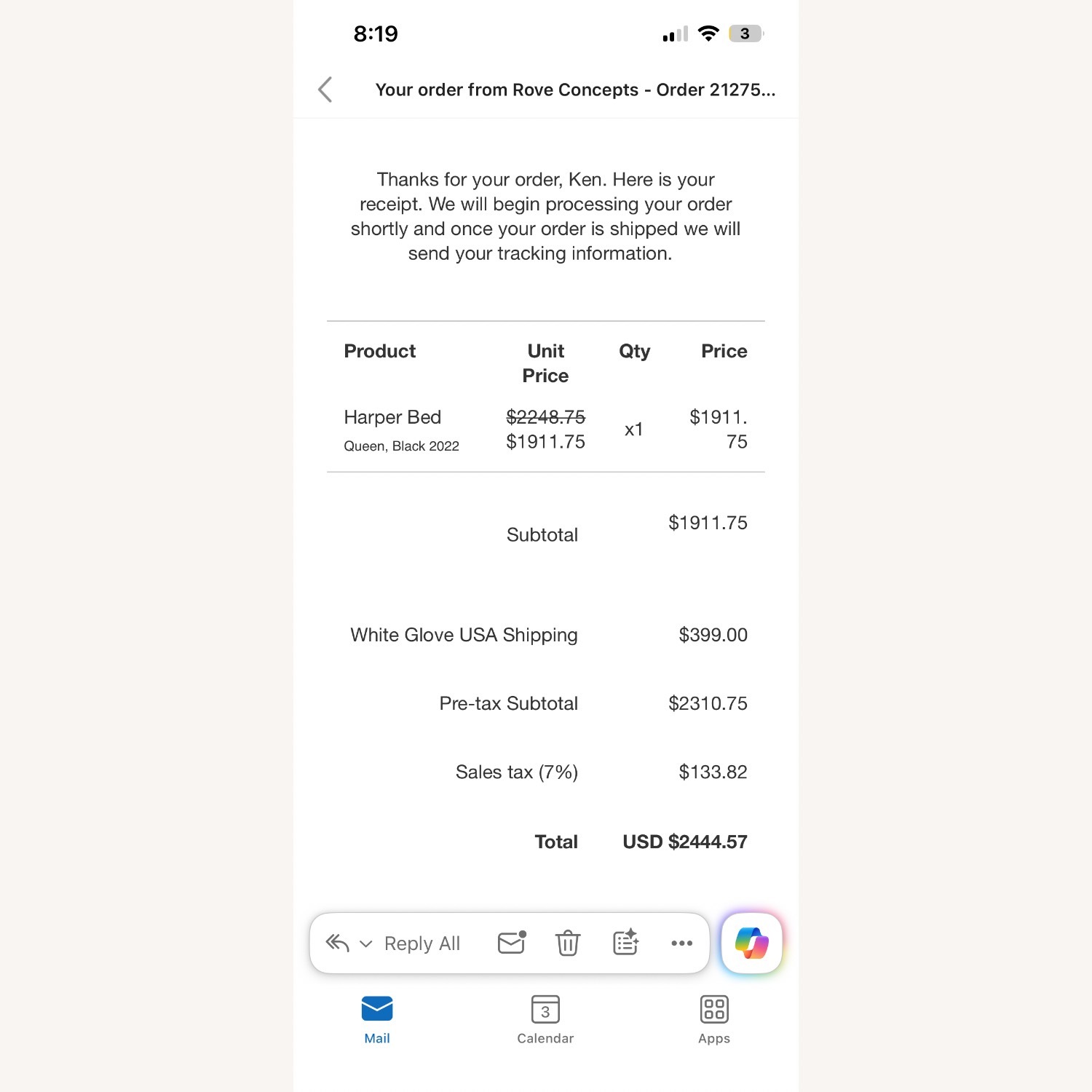 Rove Concepts Harper Black Wood Queen Bed - image-5