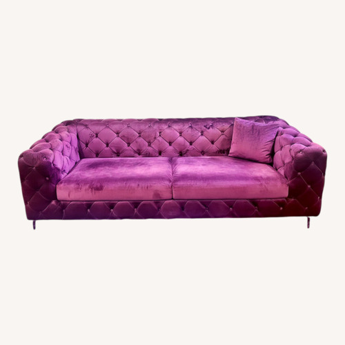Used Chesterfield-Style Velvet Sofa  for sale on AptDeco