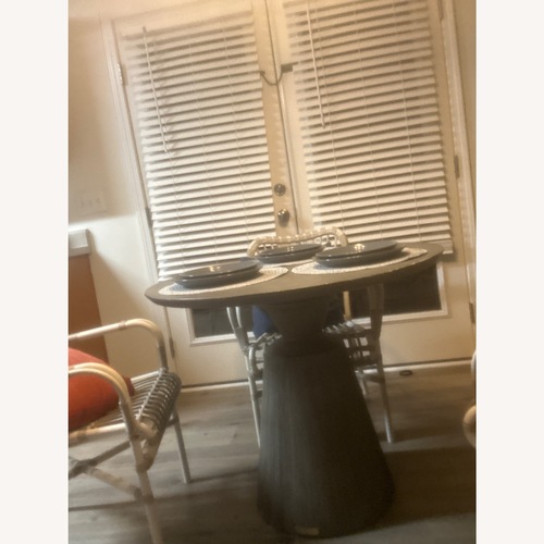 Used  Summer Class Fisher Stone Gray Dining Table for sale on AptDeco