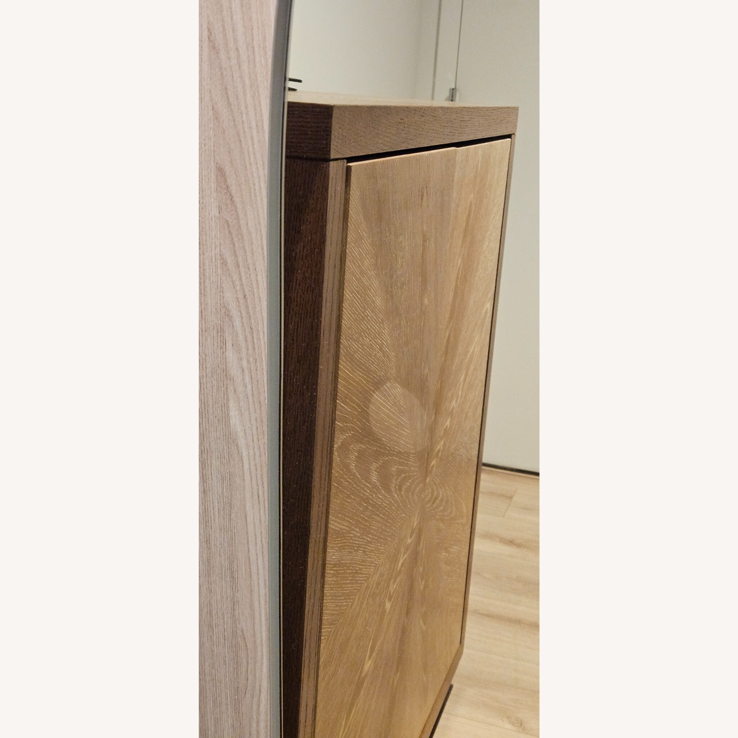 Design Within Reach Light Gray Metal Wall Mirror - image-3