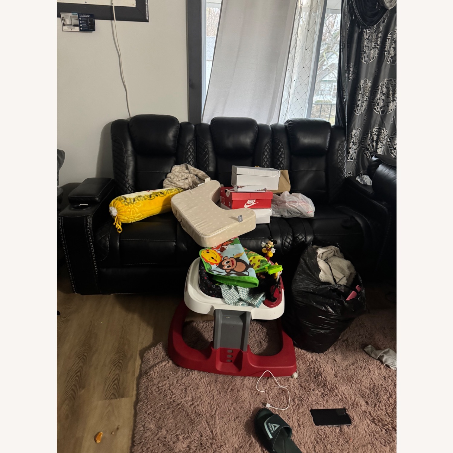 Commercial Seating Products Black 3+ Seater Sofa - image-2