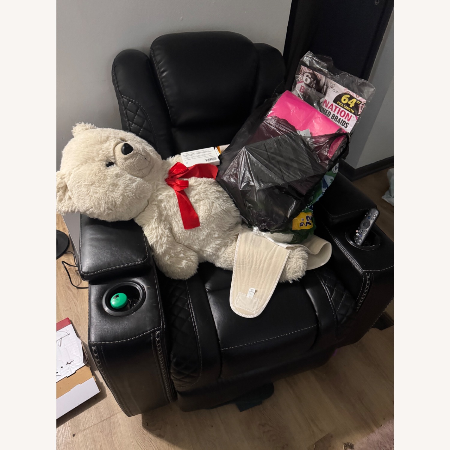 Commercial Seating Products Black 3+ Seater Sofa - image-3