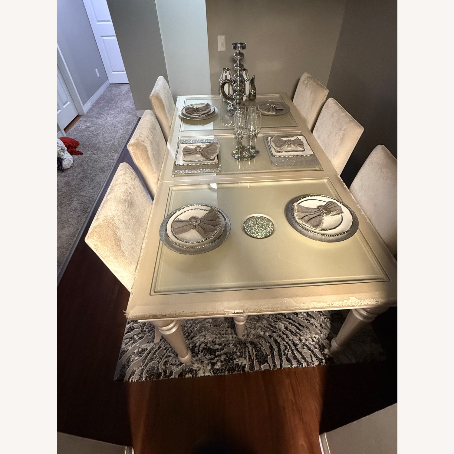 Citadel White Wood Dining Table - image-2