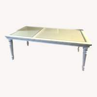 Citadel White Wood Dining Table