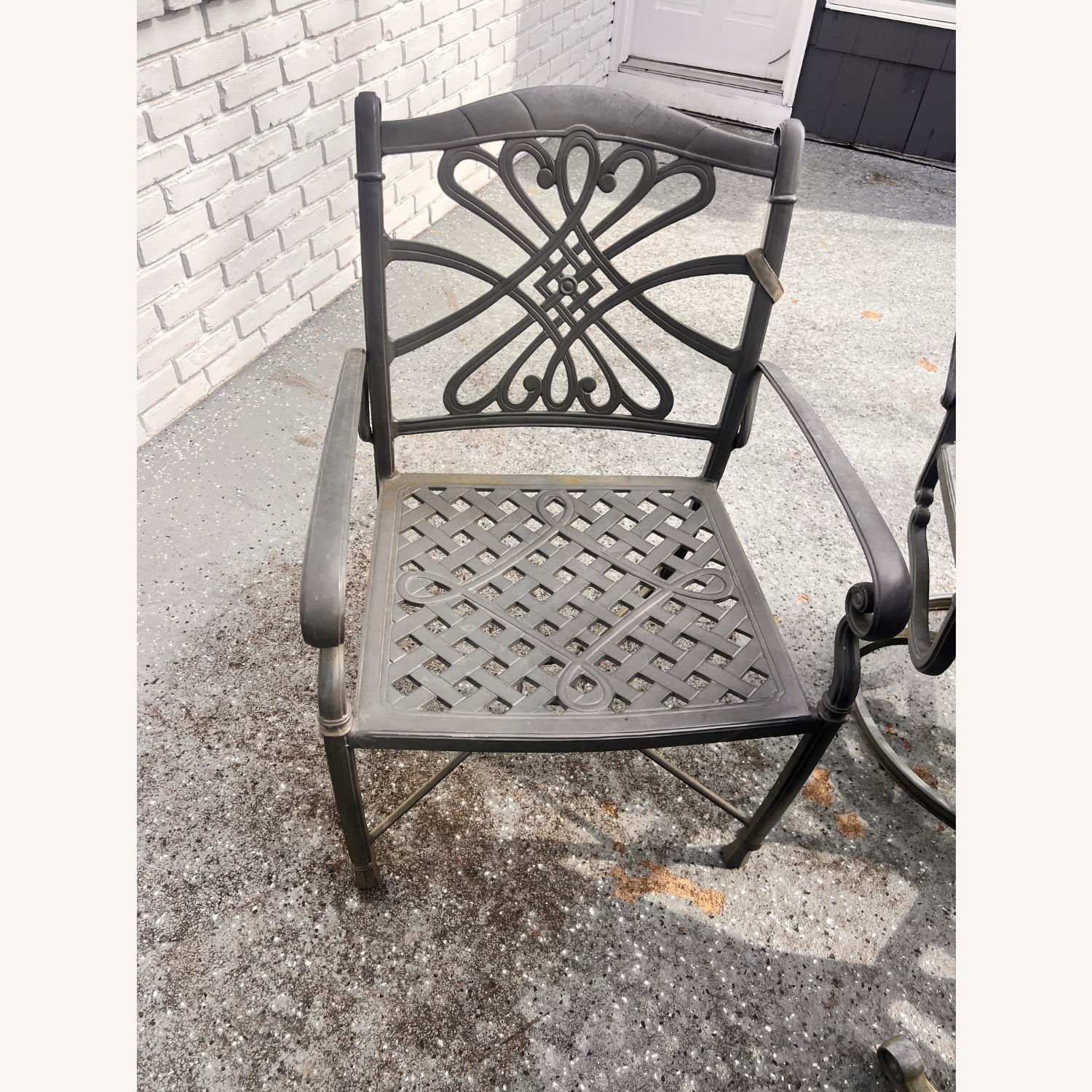 Light Gray Metal Patio Furniture - image-2