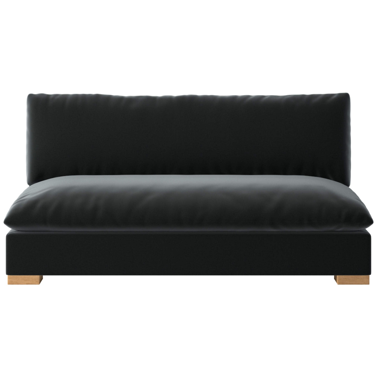 CB2 Deseo 65" Sofa Dark Gray Fabric 2 Seater Sofa - image-4