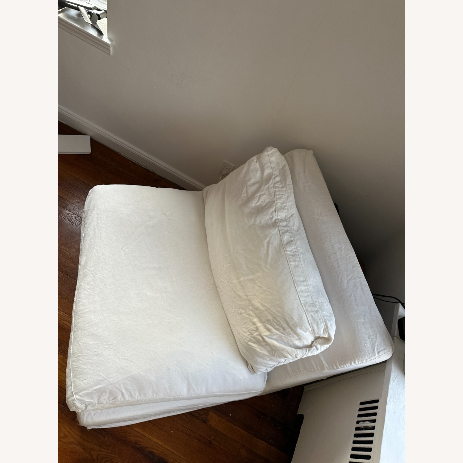 Timothy Oulton White Linen Accent Chair - image-3